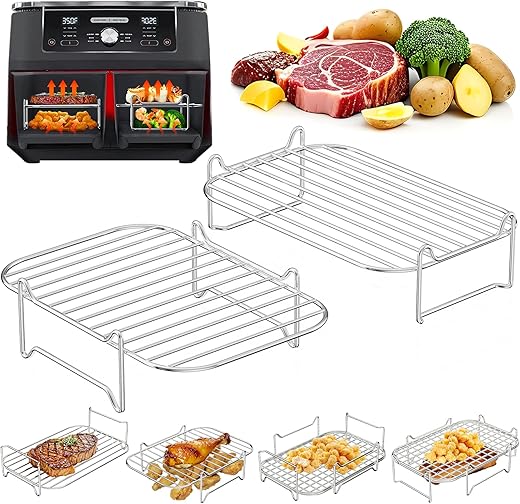 2 grilles empilables inox pour Dual Zone