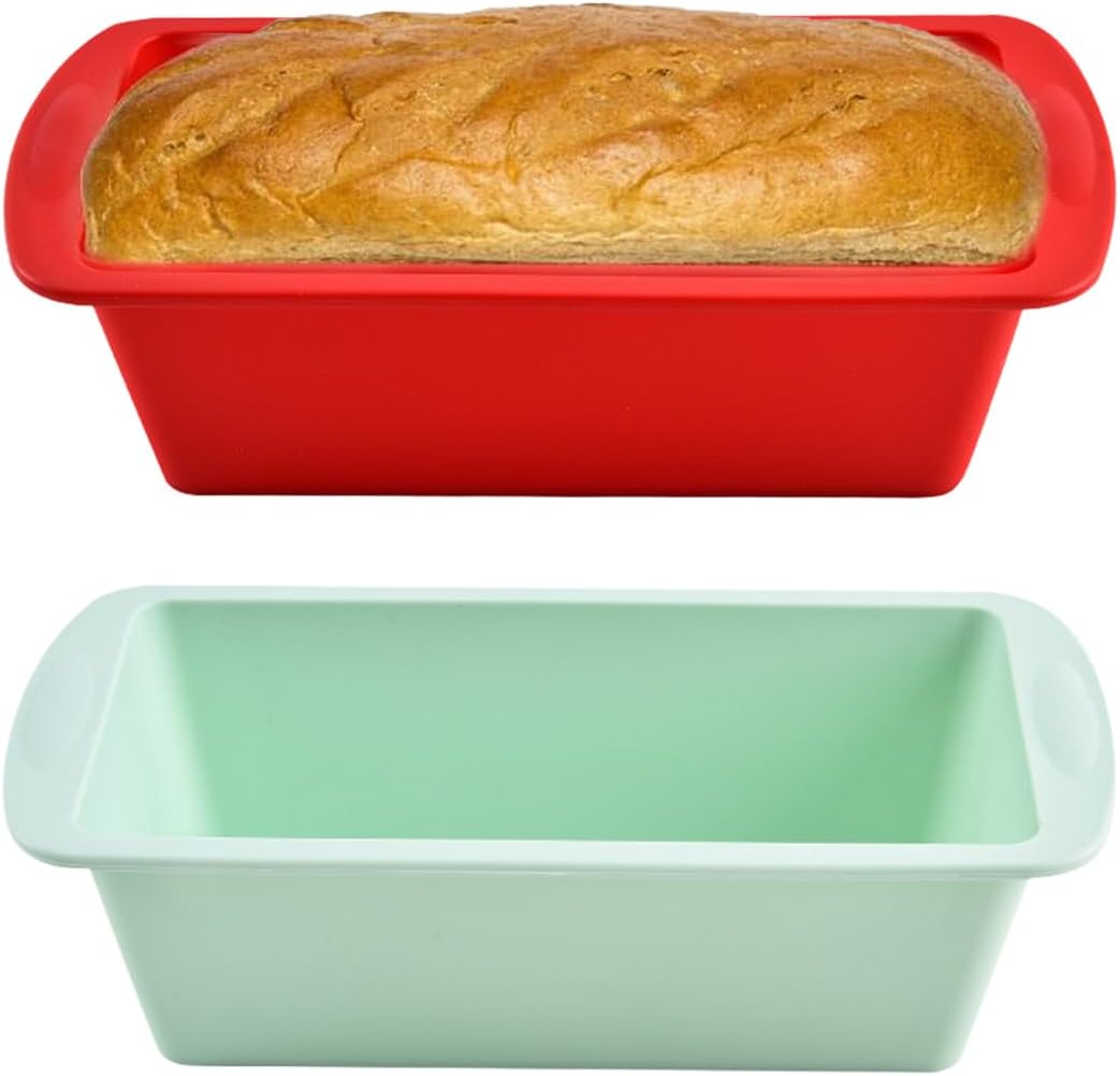 2 moules cake silicone rectangulaires