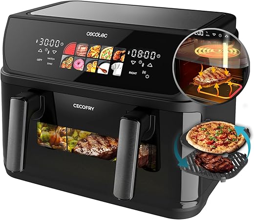 Cecotec Cecofry&Grill Duoheat 10L Double résistance 2800W