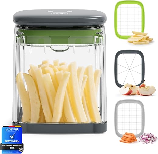 Coupe-frites manuel 3-en-1 Ibergrif M523 polyvalent