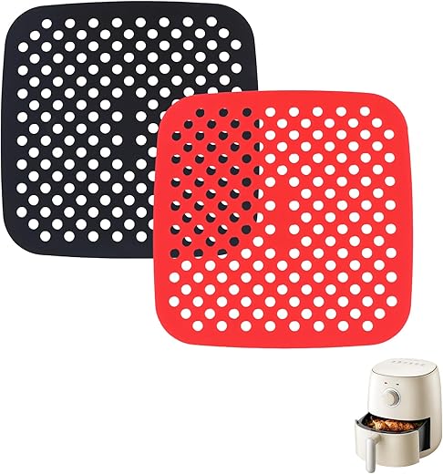 Duo de tapis silicone micro-perforés réutilisables