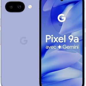 Google Pixel 9a - Unlocked Android Smartphone with AI Camera, Long Life Battery and Security Rugged - Iris, 128GB