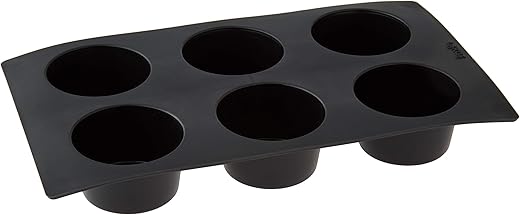 Lékué Moule muffins 6 cavités Silicone Platine