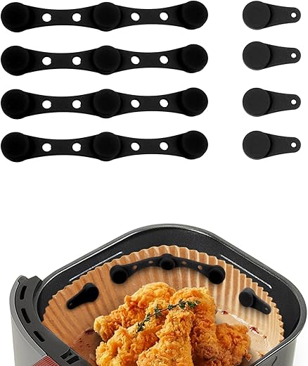 Lot 8 clips magnétiques silicone pour papier cuisson