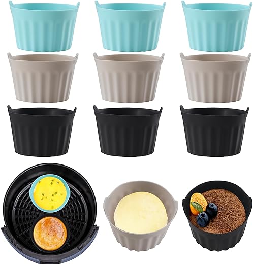 Lot 9 pièces silicone couleurs multiples