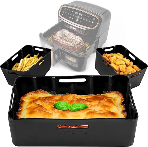 Pack 3 Moules silicone plats Duronic AFL3