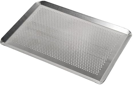 Plaque pâtisserie perforée en aluminium 20x30 cm