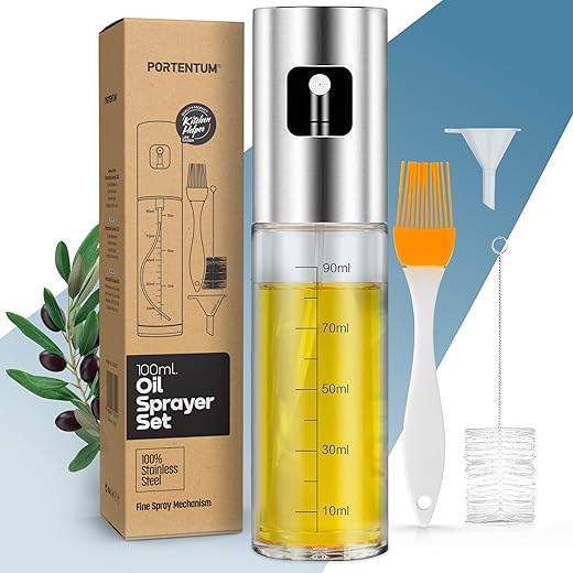 Pulvérisateur d'huile inox 100ml avec accessoires