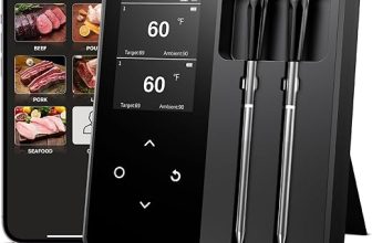 Thermomètre de cuisine sans fil à deux sondes